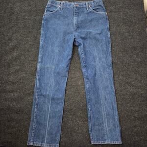 Vintage Men's Wrangler Jeans 36x32 100% Cotton